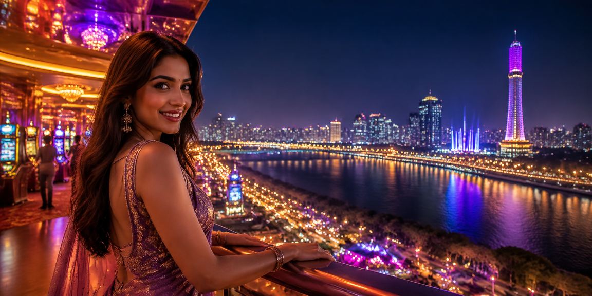 Mobile user betting on Indian online casino platform