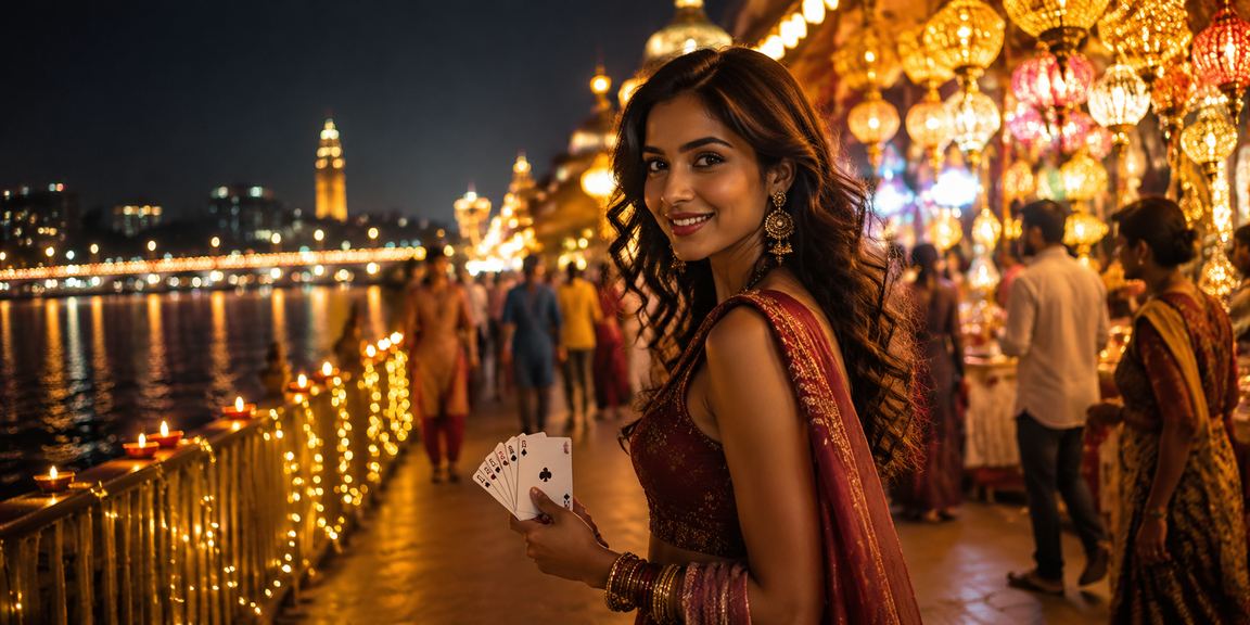 Mobile phone displaying live casino game interface in India